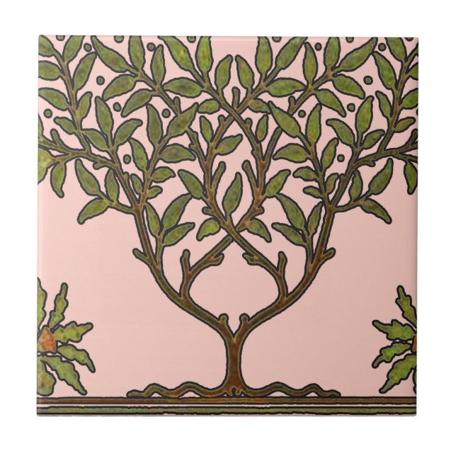 Wallpaper Floral William Morris Tree Frieze (Frente)