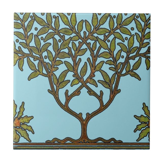 Wallpaper Floral William Morris Tree Frieze (Frente)
