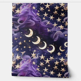 Wallpaper - Luxury Royal Amethyst Celestial Moon