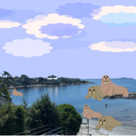 Walrus e Sea Lions Ocean Jigsee Quebra-cabeça