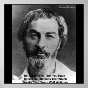 Walt Whitman "Insult The Soul" Posters De Sabedori