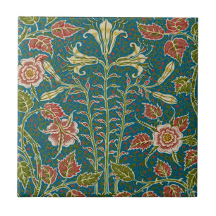 Walter Crane Antiga Flor de Lírio e Rosa