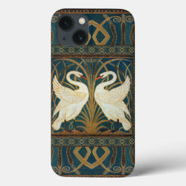 Walter Crane Swan, Rush E Iris Art Nouveau
