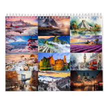 Wanderlust 2025: Um Calendário De Parede Inspirado