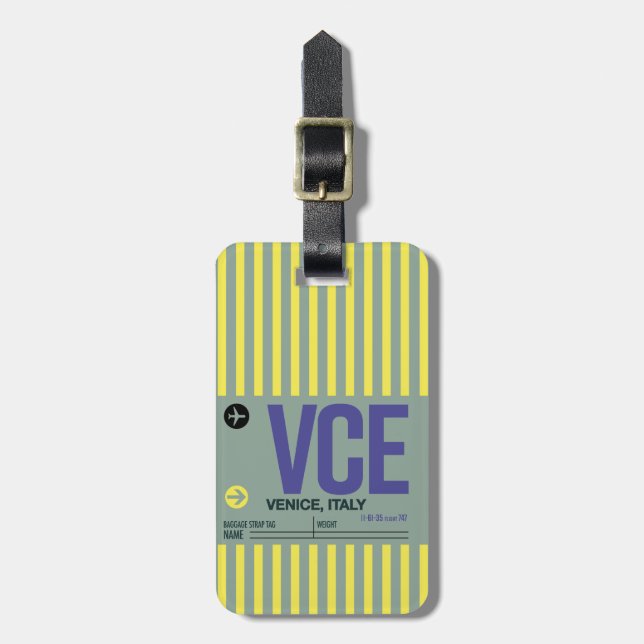 WanderTag - Etiqueta de bagagem (Frente Vertical)