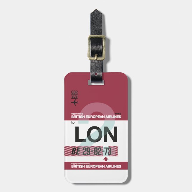 WanderTag - Etiqueta de bagagem (Frente Vertical)