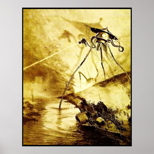 War of the Worlds Tripod - Martian Invasion Poster (Frente)