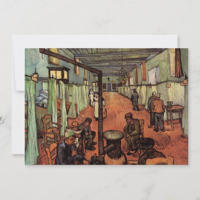 Ward no Hospital de Arles por Vincent van Gogh (Frente)