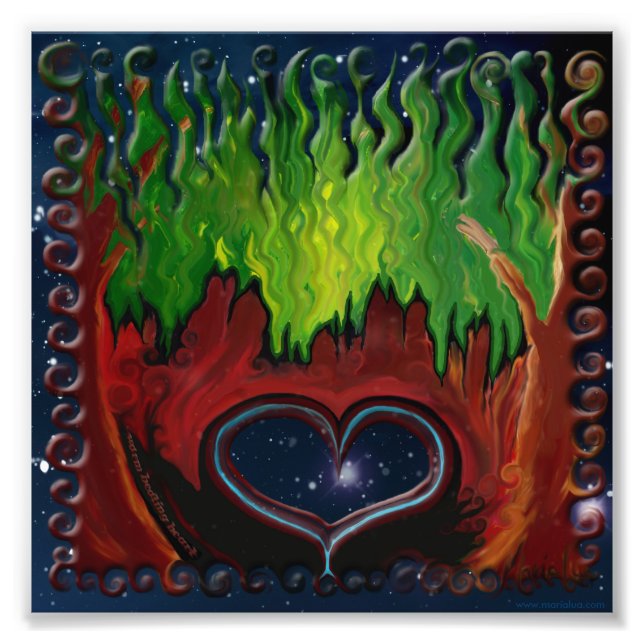 "Warm Beating Heart" - impressão de foto original (Frente)