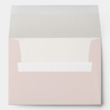 Warm Blush & Warm Ivory Wedding Envelope 