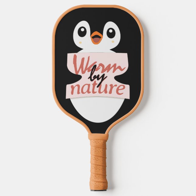 Warm by nature: Adorable Penguin with Playful Text (Front)