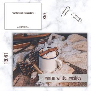 Warm Winter Deseja Cartões de natal comerciais