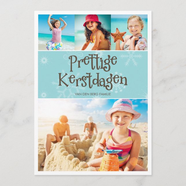 Warme Kerstmis Groet van de vakantie (Frente)