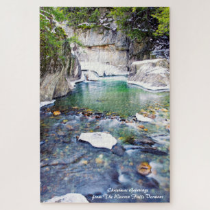 Warren Falls Vermont.Natal Presentes Quebra-cabeça