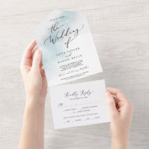 Wash de Aquarela | Casamento Azul