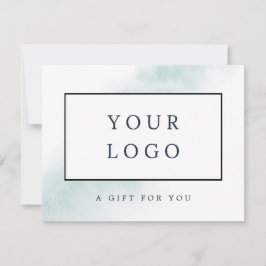 Wash de Aquarela | Certificado de Presente Azul