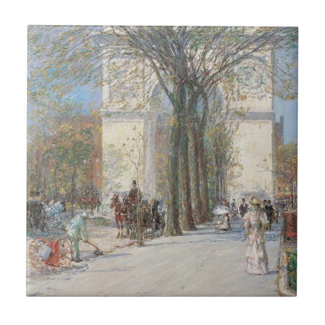 Washington Arch, Primavera por Frederick Childe Ha (Frente)