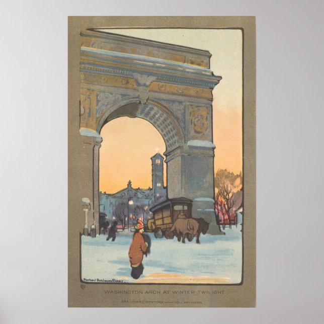 Washington Arch - Rachael R. Elmer Fine Art Poster (Frente)