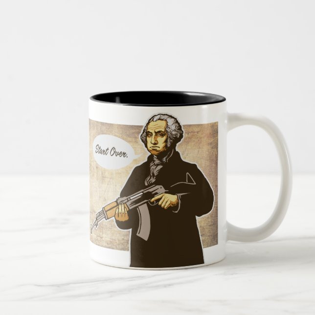 Washington "começo sobre" canecas (Direita)