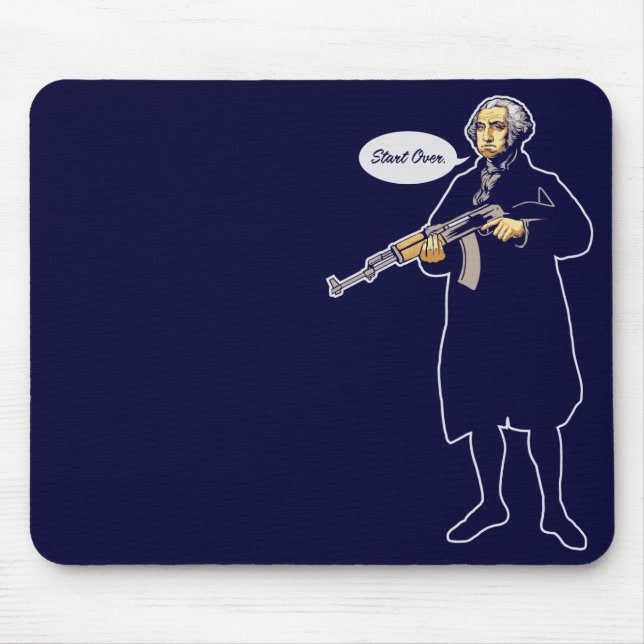 Washington "começo sobre" Mousepad (Frente)