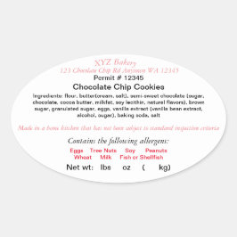 WASHINGTON Cottage Lei Etiqueta Mercado de agricul