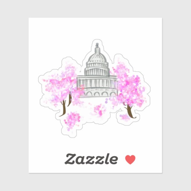 Washington, D.C./U.S. Adesivo do Capitólio (Folha)