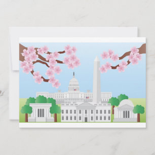 Washington DC com Convite à Cherry Blossoms