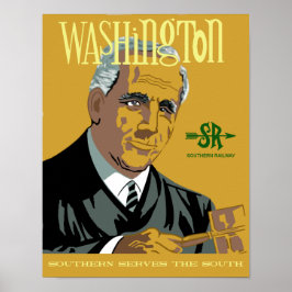 Washington, DC. Poster de viagens de estilo retror