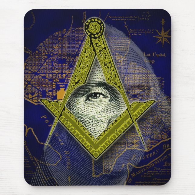 Washington maçónico Mousepad (Frente)