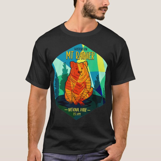 Washington Monte Rainier National Park Camisetas B (Frente)