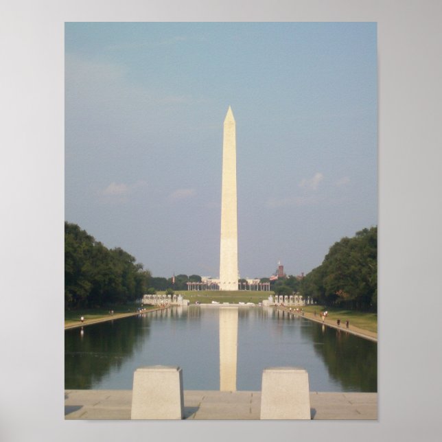 Washington Monument and the Reflecting Pool Poster (Frente)