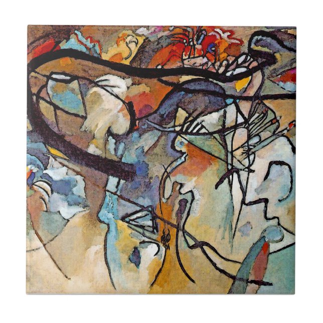 Wassily Kandinsky - Composição Cinco Arte Abstrata (Frente)