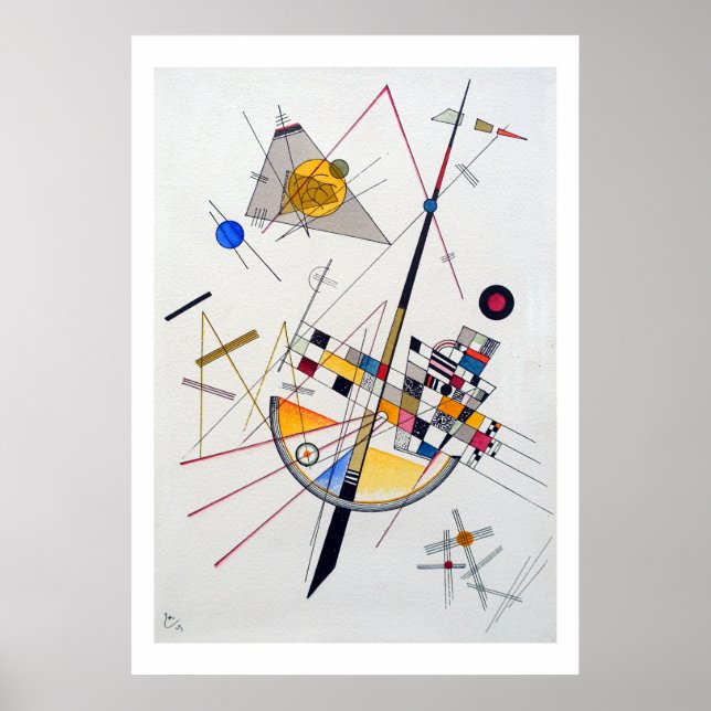 Wassily Kandinsky Delicate Tension Poster (Frente)