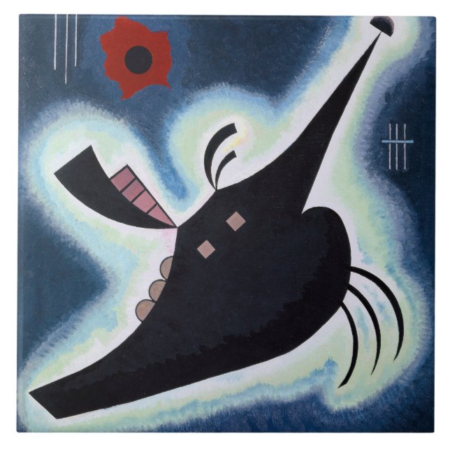 Wassily Kandinsky - Pointed Black, (Frente)
