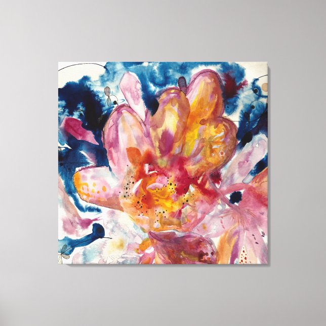 water flower canvas print (Frente)