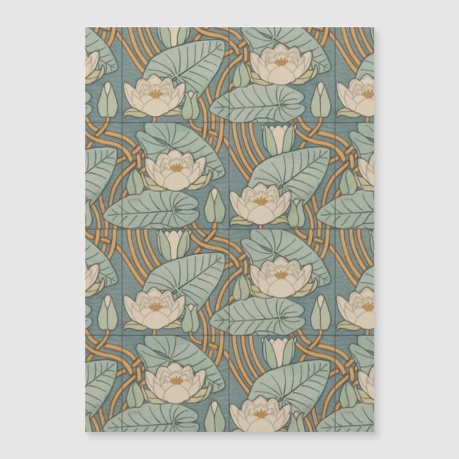 Water Lily Art Nouveau Nature (Frente)