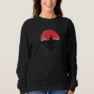 Water Polo Women Japanese Sunset Retro Red