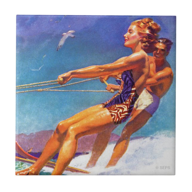 Water Skier por McClelland Barclay (Frente)