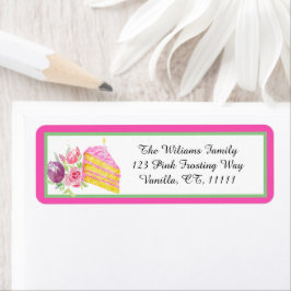 Watercolor 1rua Rosa, Bloco de Noite, Etiquetas de