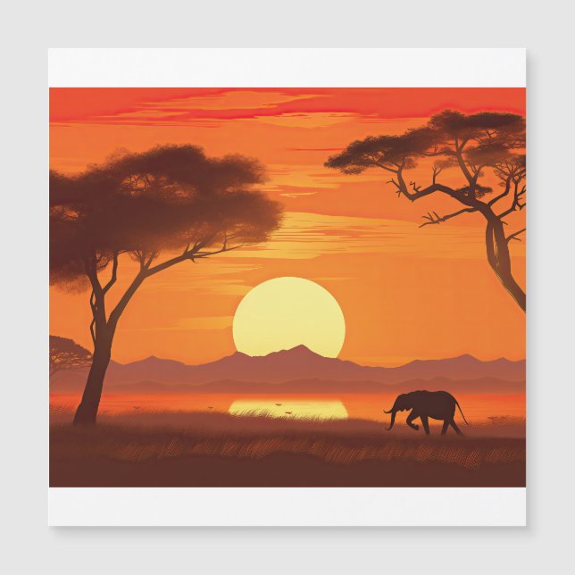 Watercolor African Safari (Frente)