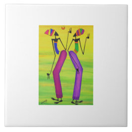 Watercolor, Afro art Sun Party