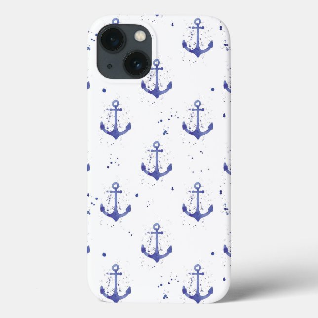 Watercolor Anchor Pattern 2 (Verso)