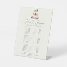 Watercolor Bakery Cupcake Treat Elegant Price List
