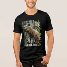 Watercolor Bigfoot Sasquatch Forest Dweller