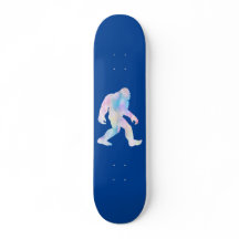 Watercolor Bigfoot Skateboard