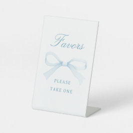 Watercolor Blue Bow Favors