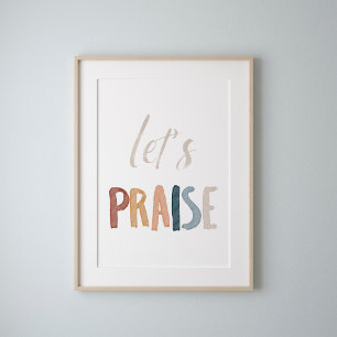 Watercolor boho elogia poster