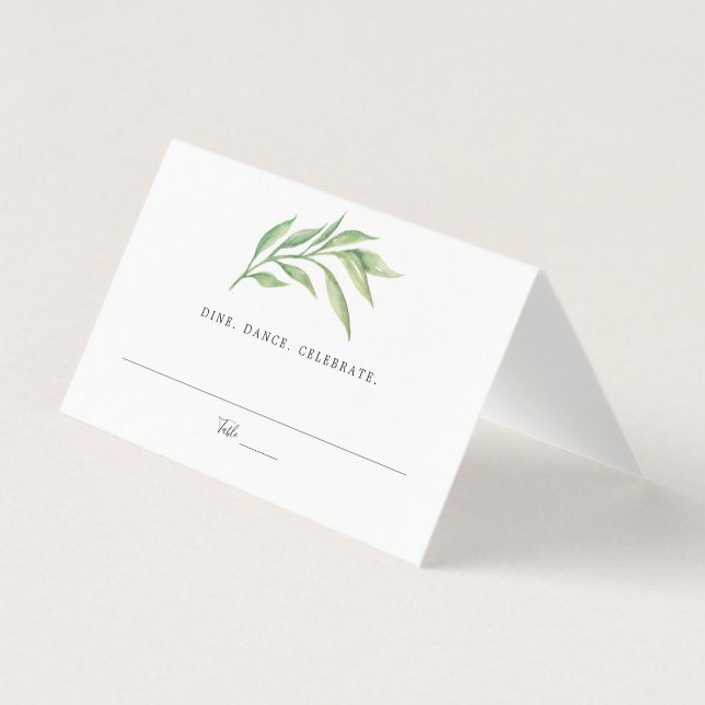 Watercolor Botanical Deixa Seating Casamento De Ca (Frente)