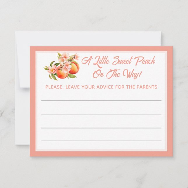 Watercolor Botanical Peach Parent Advice (Frente)