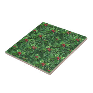 Watercolor Christmas Holly Berries